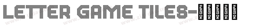 Letter Game Tiles字体转换